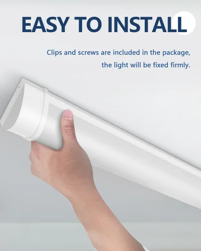 Miniatura 6 de Sararoom lámpara LED para tienda de 2 pies, tubo de 20 W, 2400 lm, 4000 K blanco neutro, luz de techo de 60 cm 23.6 pulgadas para garaje, armario