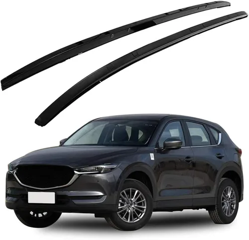 Miniatura 6 de Barras transversales de techo para Mazda CX-5 CX5 2017-2025 con rieles laterales, barra transversal de aluminio para portaequipajes para techo