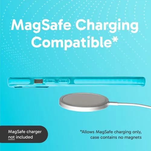 Miniatura 5 de SteepLab Funda de barrera para iPhone 13, protección de 360 grados que absorbe impactos con bisel elevado y colores llamativos (cielo azul brillante)