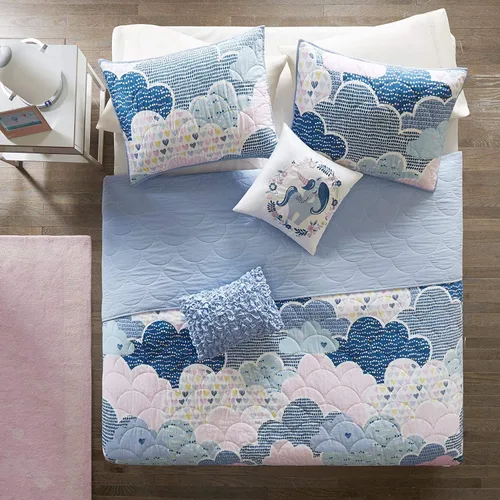 Miniatura 3 de Intelligent Design Juego de Edredón Reversible de Algodón para Niños - Diversión Vibrante, Estampado Juguetón, Ropa de Cama para Niños de Todas