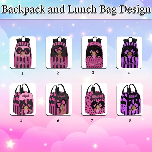 Miniatura 127 de Texto personalizado Elefante desgaste gafas mochila mochila mochila casual Daypack bolsa para mamá niñas, color86-4, Mochilas Daypack