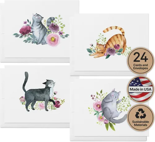 Miniatura 19 de Twigs Paper - Tarjetas de felicitación de aves americanas surtidas - Tarjetas de papelería con sobres, tarjeta de agradecimiento, tarjetas de notas