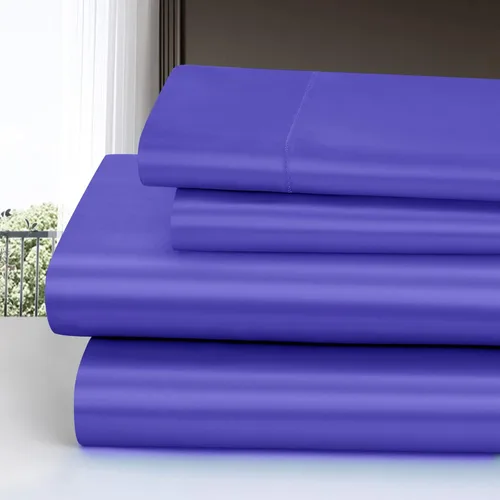 Miniatura 88 de Homiest Juego de sábanas de satén de lujo de 3 piezas con bolsillo profundo, 1 sábana bajera + 1 sábana encimera + 1 funda de almohada