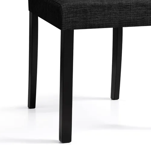 Miniatura 8 de CHUN YI Juego de 4 sillas de comedor tapizadas, sillas de comedor de tela con patas de madera maciza, sillas Parson modernas para cocina