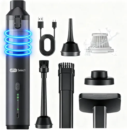 Miniatura 11 de Apical Life EV1395 Aspiradora inalámbrica de mano - 75W 12000Pa de succión fuerte, tiempo de funcionamiento de 14-24 minutos, recipiente de polvo