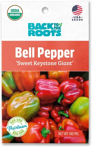 Back to The Roots Paquete de semillas 100% orgánicas - Pimiento 'Sweet Keystone Giant' 140mg