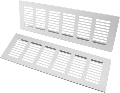 Miniatura 12 de 2 PCS Rejilla de Ventilación, TTZEZE Rejilla de Ventilación de Aleación de Aluminio Resistente Rectangular de Metal con Listones Cubierta