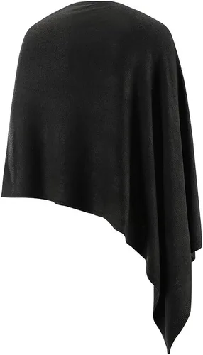 Miniatura 47 de Fomolom Ponchos para mujer, versátil, ligero, tejido sólido, chal envolvente, bufanda, accesorios para mujer