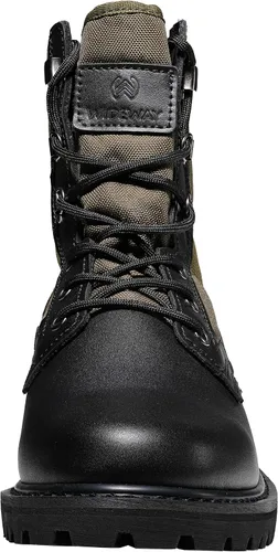 Miniatura 67 de Botas militares de WIDEWAY para hombres, botas de combate de jungla tácticas de cuero resistente al deslizamiento, negras, para hombres, todo