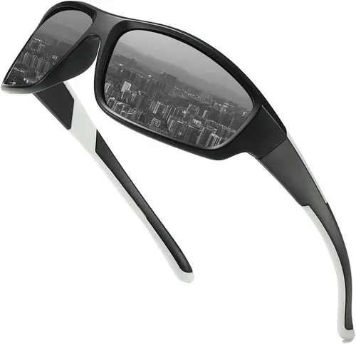 COTIA Gafas de sol polarizadas de lectura completa envolventes para hombres para lectura al aire libre, lectura de trabajo, juego de lectura, lentes