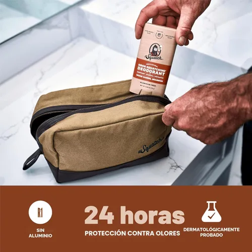 Miniatura 3 de Dr. Squatch Desodorante Natural para Hombres Paquete de 3 Wood Barrel Bourbon – Desodorante Eliminador de Olores para Hombres Sin Aluminio