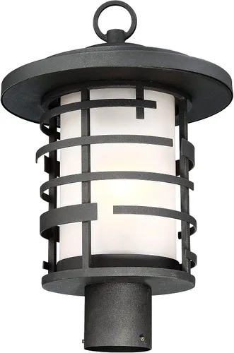 Miniatura 2 de Nuvo Lighting 60/6406 Craftsman/Mission One Light - Linterna colgante de la colección Lansing en acabado negro
