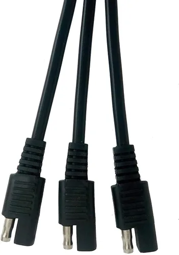 Miniatura 4 de Sunway Solar Panel Combiner 3 a 1 Cable de extensión con adaptadores SAE Conector para ampliar el cargador de batería solar y el mantenedor a una
