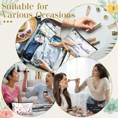 Miniatura 5 de Jetec 30 piezas Regalo cristiano para mujeres, regalos religiosos para madres, bolsas de cosméticos para el Día de la Madre, estuches de lápices
