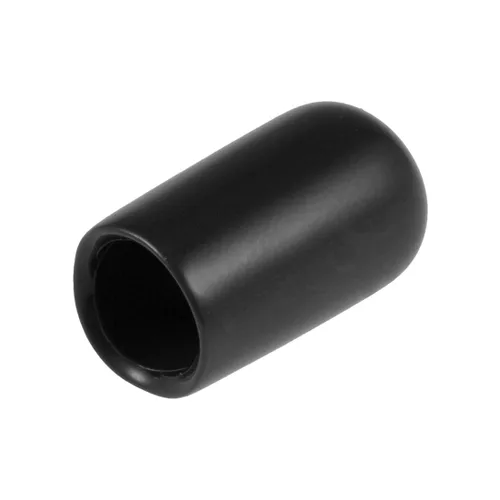 Miniatura 21 de uxcell 80 tapas de goma de 0.551 in de vinilo de identificación redonda tapa tapa de rosca de tornillo protectores negro