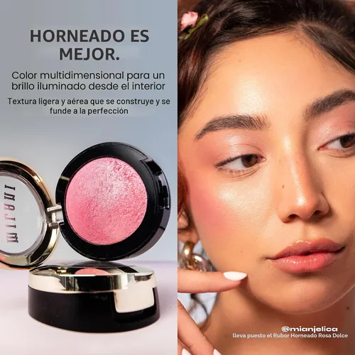 Miniatura 3 de Milani Rubor en Polvo Rosa, Rubor en Polvo para Mejillas, Maquillaje Libre de Crueldad - Da Forma, Contorna y Destaca el Rostro para un Acabado Mate