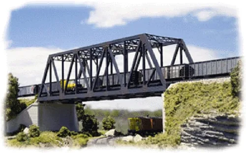 Miniatura 14 de Walthers Cornerstone Serie Kit Caballete de Escala HO con Puente de Viga de Cubierta de Acero
