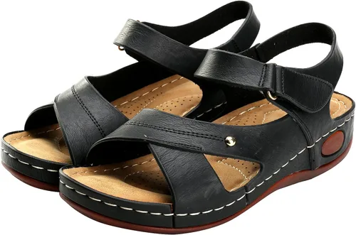 Miniatura 8 de Alexis Leroy Sandalias planas de verano con suela cómoda y puntera abierta para mujer