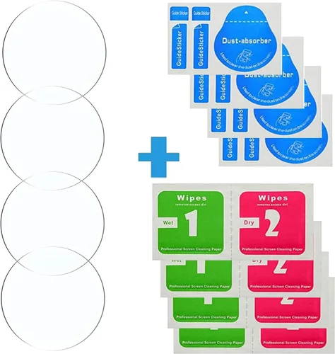 Miniatura 7 de Protector de pantalla de cristal templado para Amazfit T-Rex/Amazfit T-Rex Pro, antiarañazos, antirreflejos, antihuellas, 4 unidades, compatible