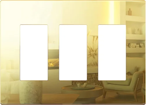 Miniatura 98 de LIDER Placa de pared decorativa sin tornillos para interruptor, resistente a los impactos, plexiglás de acrílico espejado, renovación moderna