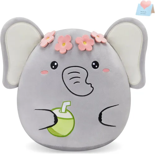 Miniatura 7 de Athionsu - Almohada de felpa de unicornio de 14 pulgadas, suave y tierno juguete de peluche para niñas y niños, bonito regalo de peluche de vientre