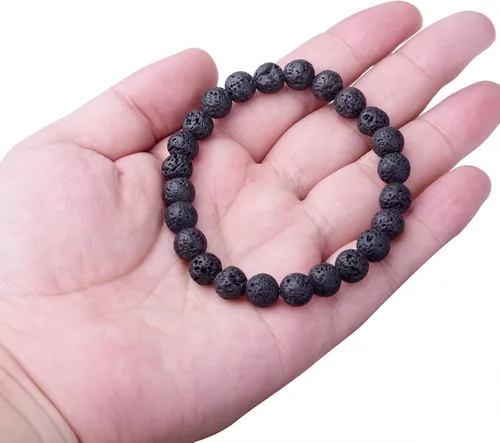 Miniatura 3 de WRCXSTONE - Pulsera elástica de cuentas de cristal curativo de 8mm.
