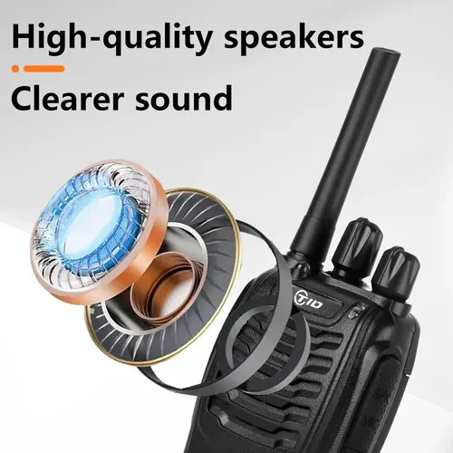 Miniatura 3 de TID Radios Radios Walkie Talkies de largo alcance para adultos, radio bidireccional recargable electrónica (paquete de 6) 16 canales de mano