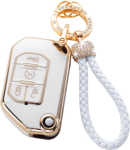 Miniatura 52 de Gematay - Funda para llavero Land Rover Jaguar, compatible con Evoque Velar Sport Discovery Freelander2 LR4 Land Rover Sport Jaguar XF XJ XE F-PACE