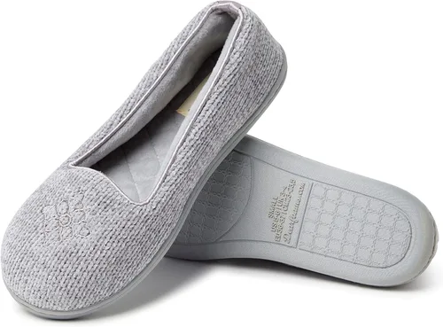 Miniatura 3 de Dearfoams - Rebecca Chenille cerrado espalda con pantuflas anchas