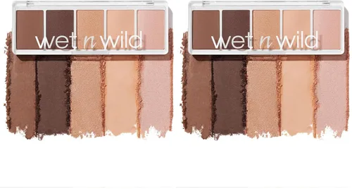 Miniatura 12 de wet n wild Color Icon - Paleta de 5 bandejas de maquillaje de sombra de ojos, camuflaje rosa, mate, brillante, metálico, de larga duración, rico