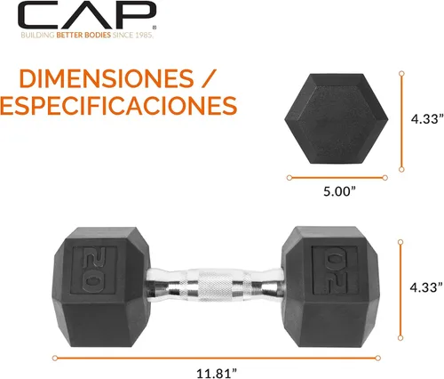 Miniatura 4 de CAP Barbell - Mancuerna recubierta Varias opciones de pares y conjuntos