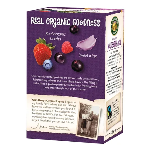 Miniatura 3 de Natures Path, Tostadora Pastries Frosted Wildberry Acai Organic 6 unidades, 11 onzas