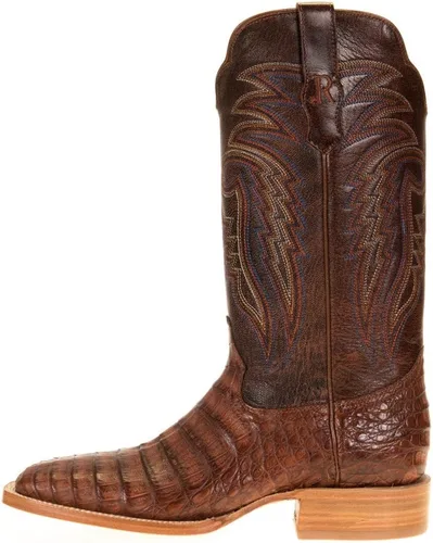 Miniatura 2 de R. Watson SQ Toe Caiman Belly - Bota de coñac RW2503-2