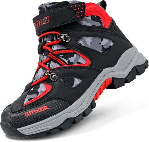 Littleplum Boys Snow Boots Winter Waterproof Antiskid Boots Hiking Outdoor Shoes for Unisex Kids(Little KidBig Kid)