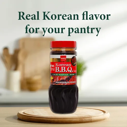 Miniatura 6 de Wang Galbi Marinade - Salsa barbacoa coreana para costillas cortas de ternera, adobo Kalbi dulce y ahumado, auténtica salsa de costilla coreana