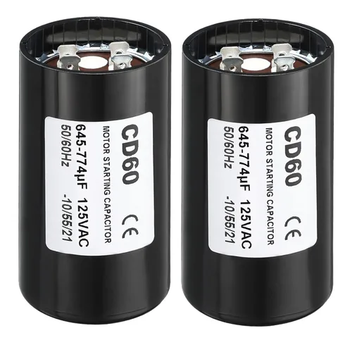 Miniatura 10 de PATIKIL Condensador de arranque del motor, 2 unidades 88-108uF/Mfd 125V 50/60Hz CD60 Condensador de funcionamiento para arranque de motor eléctrico