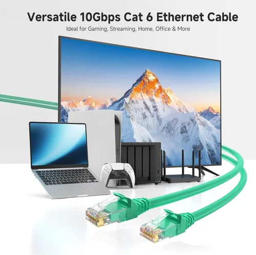 Miniatura 2 de Cable Matters Cat6 Cable Ethernet con ganchos., Verde