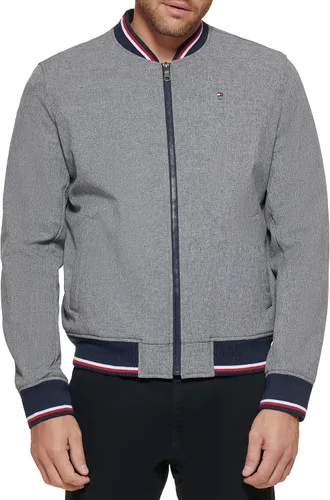 Miniatura 4 de Tommy Hilfiger Men's Lightweight Varsity Rib Knit Bomber Jacket