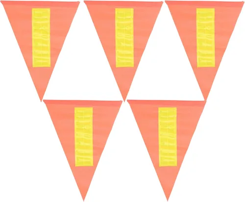Operitacx Bandera reflectante de seguridad para bicicleta de 11 x 8 pulgadas, bandera de advertencia de alta visibilidad para ciclismo al aire