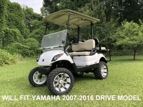 Miniatura 4 de Huskey Parts Company 4 piezas de fundas para asientos de carrito de golf gris carbón con costura en forma de diamante Compatibles con Yamaha Drive