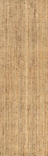 Miniatura 2 de nuLOOM Ashli Alfombra tejida a mano, Natural, 2 pies 6 pulgadas x 8 pies, estilo granja, de yute, suave y texturizada, resistente a las manchas