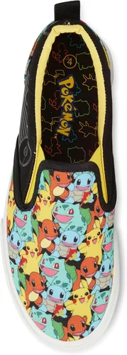 Miniatura 5 de Pokemon Zapatos sin cordones Pikachu para niños, tenis sin cordones Pikachu para niños, tenis sin cordones de lona Pikachu Charmander Bulbasaur
