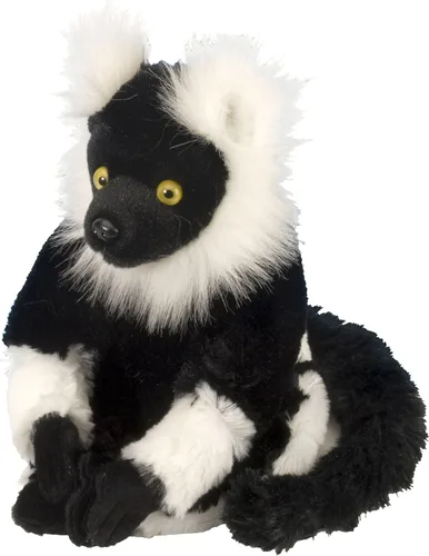 Wild Republic Black and White Lemur, Cuddlekins Mini, animal de peluche, 8 pulgadas, regalo para niños, juguete de peluche, botellas de agua