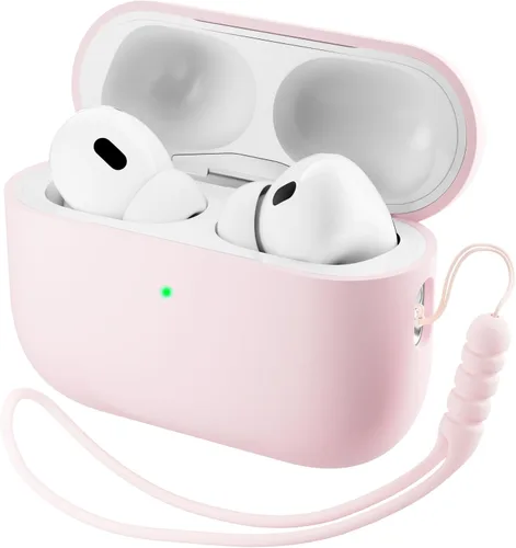 Miniatura 8 de ORNARTO Funda compatible con AirPods Pro 3 2025, silicona híbrida protectora completa para AirPods Pro de 3ª generación, cubierta frontal LED Azul