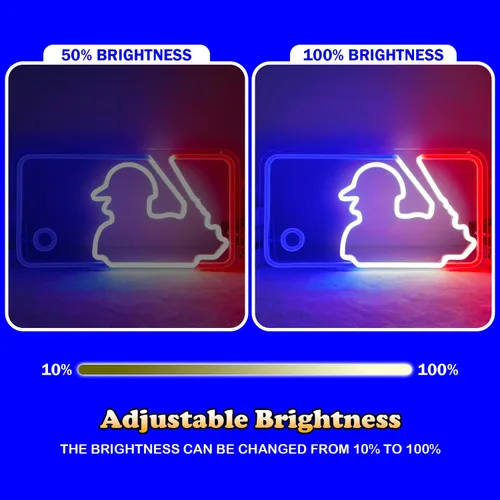 Miniatura 3 de Letreros de Neón de Béisbol Luces de Neón Letreros Luminosos para Pared Letreros LED Regulables para Dormitorio Habitación de Chicos Club Deportivo