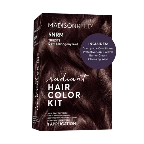 Miniatura 44 de Madison Reed - Kit de color de cabello radiante, tinte permanente para el cabello, 100 % cobertura de canas, sin amoníaco, castaño Catania 5NGM