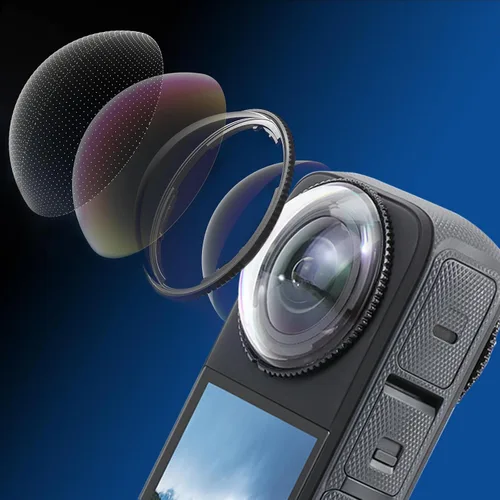 Miniatura 5 de Semaiki Protectores de lente premium para Insta360 X4,2 cubierta de lente de vidrio templado + 2 protectores de pantalla, 92% de transmisión