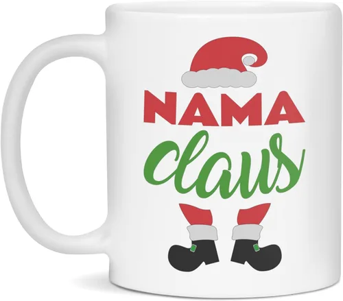Nama Claus Christmas Mug for Nama Santa Mug for Nama, 11-Ounce White