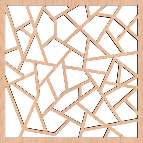 Miniatura 4 de Paneles decorativos de pared de madera con calado, extra pequeños, 7 3/8 pulgadas de ancho x 7 3/8 pulgadas de alto x 1/4 pulgadas de alto, aliso