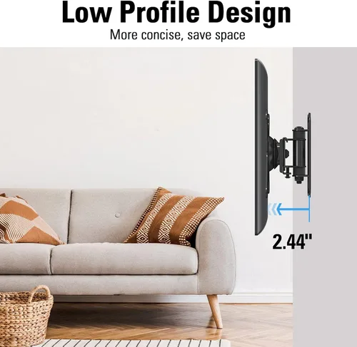 Miniatura 3 de Mounting Dream Soporte de pared para monitor para la mayoría de televisores y monitores de 10 a 26 pulgadas, soporte de pared VESA pequeño